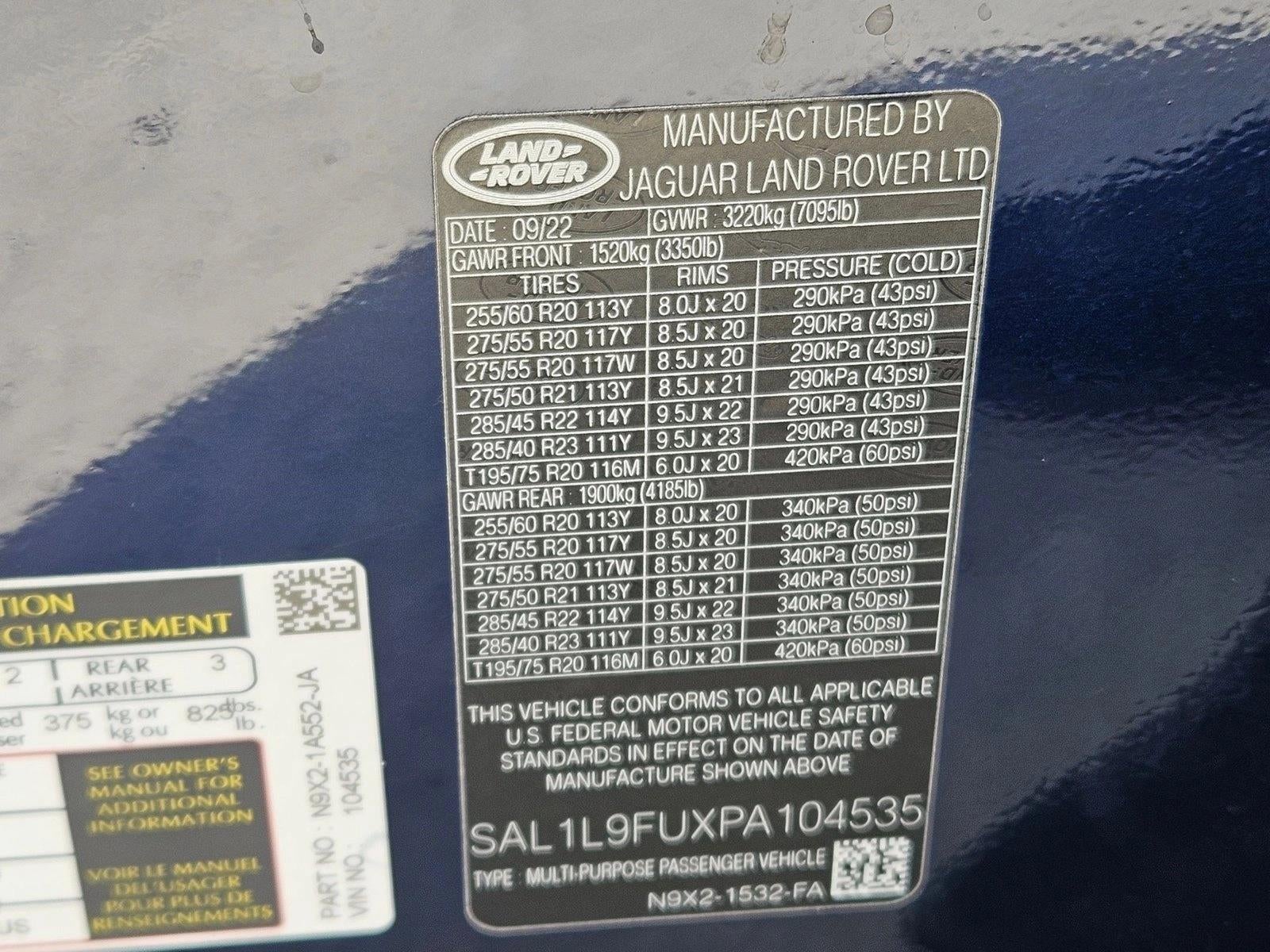 2023 Land Rover Range Rover Sport P400 SE Dynamic