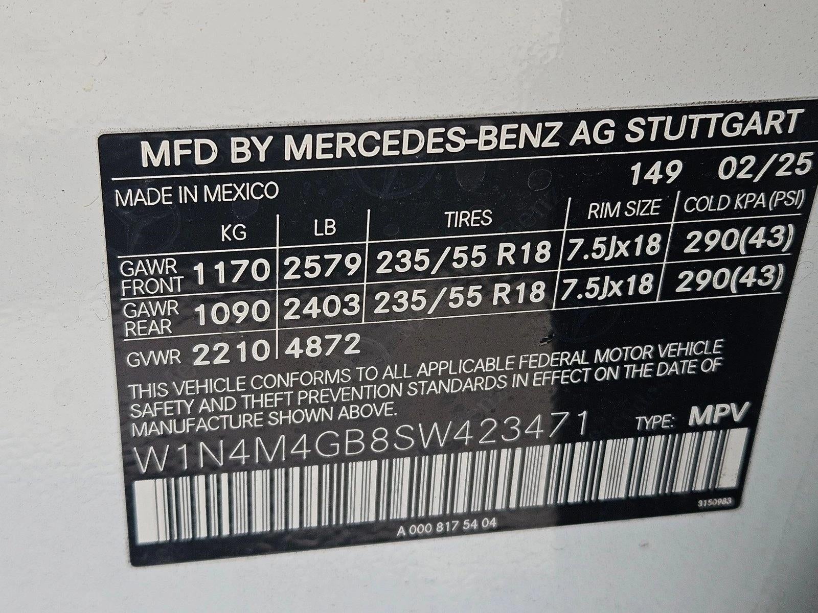 2025 Mercedes-Benz GLB GLB 250 SUV