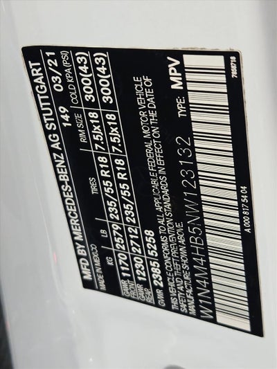 2022 Mercedes-Benz GLB GLB 250 4MATIC® SUV