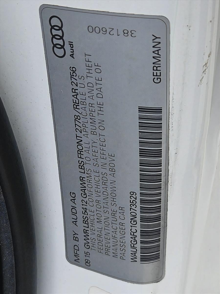 2016 Audi A6 4dr Sdn quattro 3.0T Premium Plus