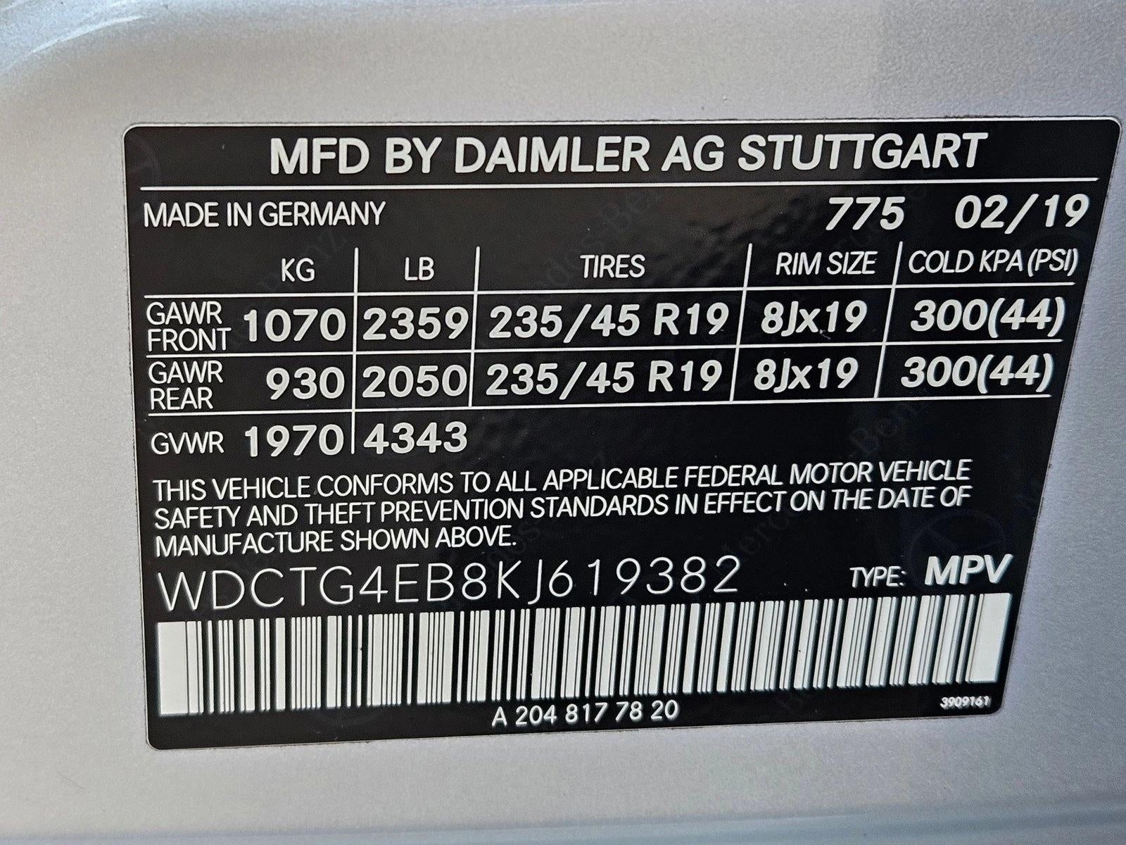 2019 Mercedes-Benz GLA GLA 250 SUV