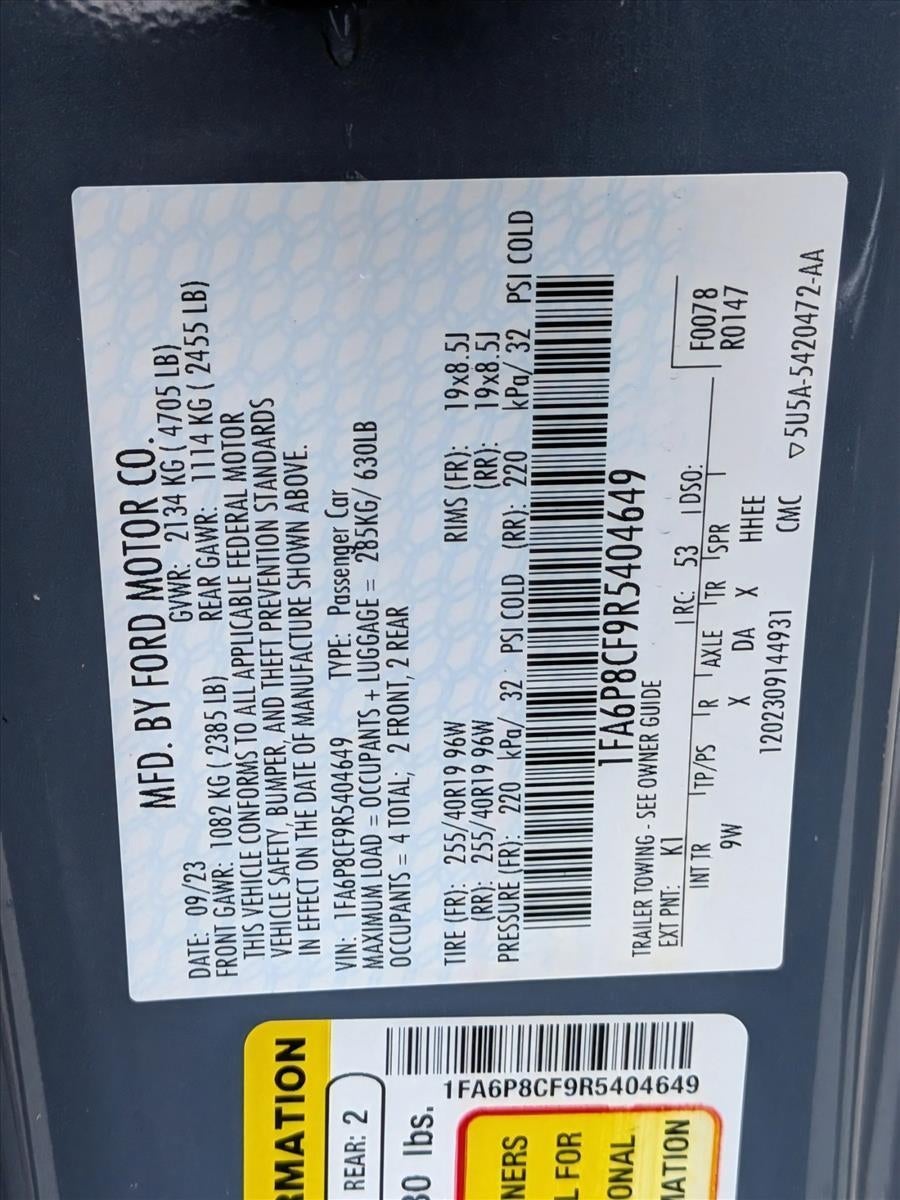 2024 Ford Mustang GT Premium Fastback