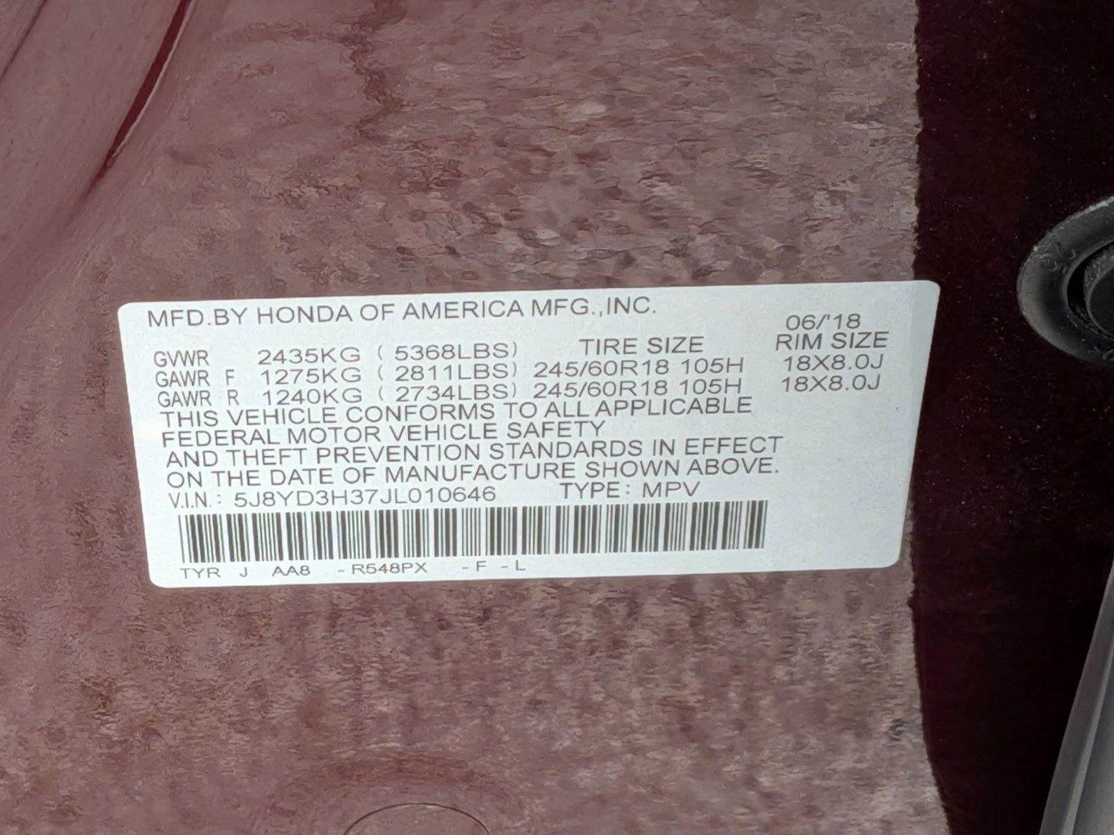 2018 Acura MDX FWD