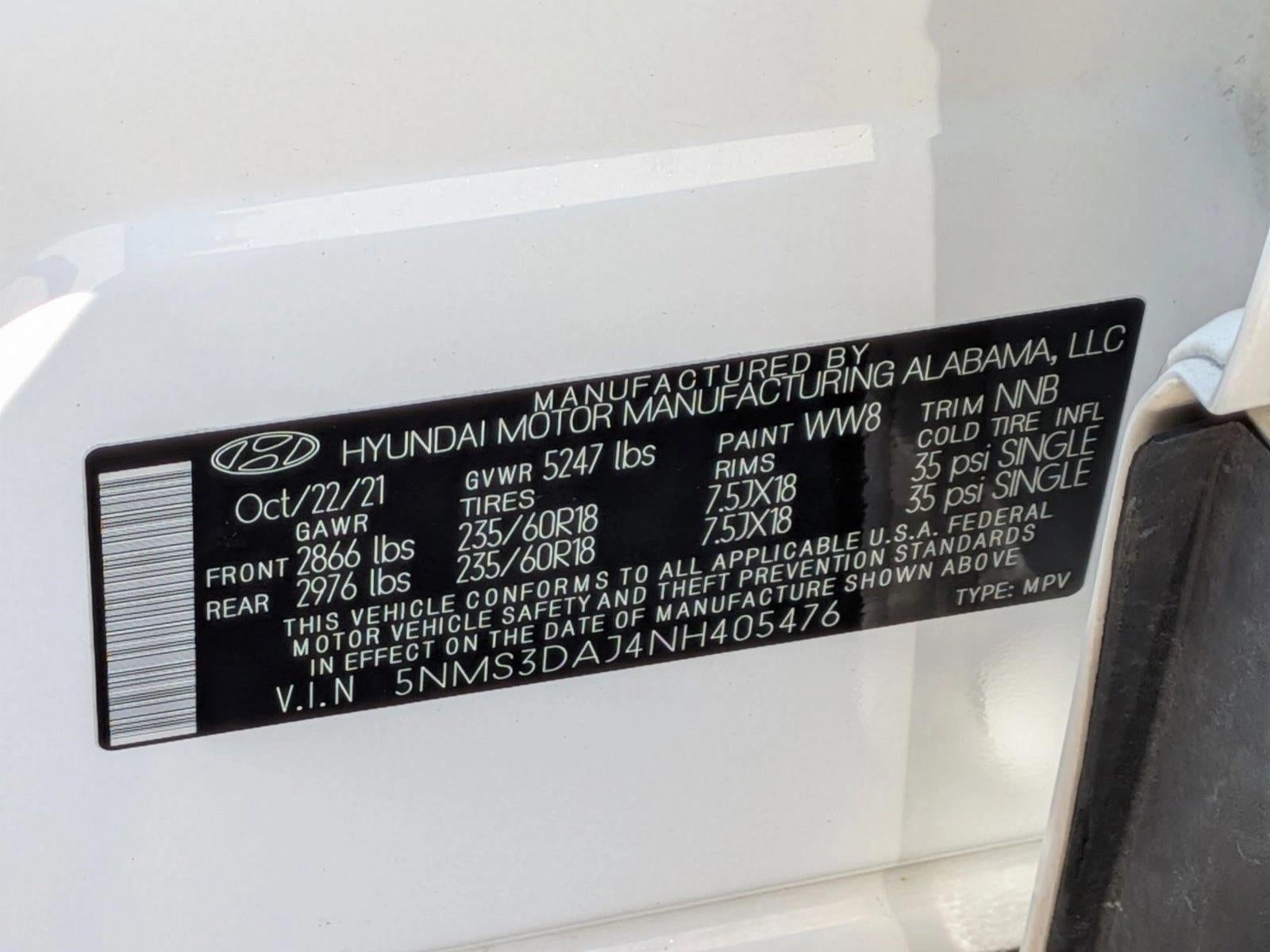 2022 Hyundai SANTA FE SEL AWD