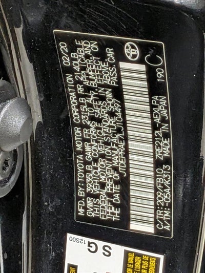 2020 Toyota Corolla LE CVT (Natl)