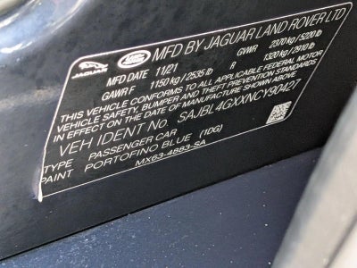 2022 Jaguar XF R-Dynamic SE Sedan AWD