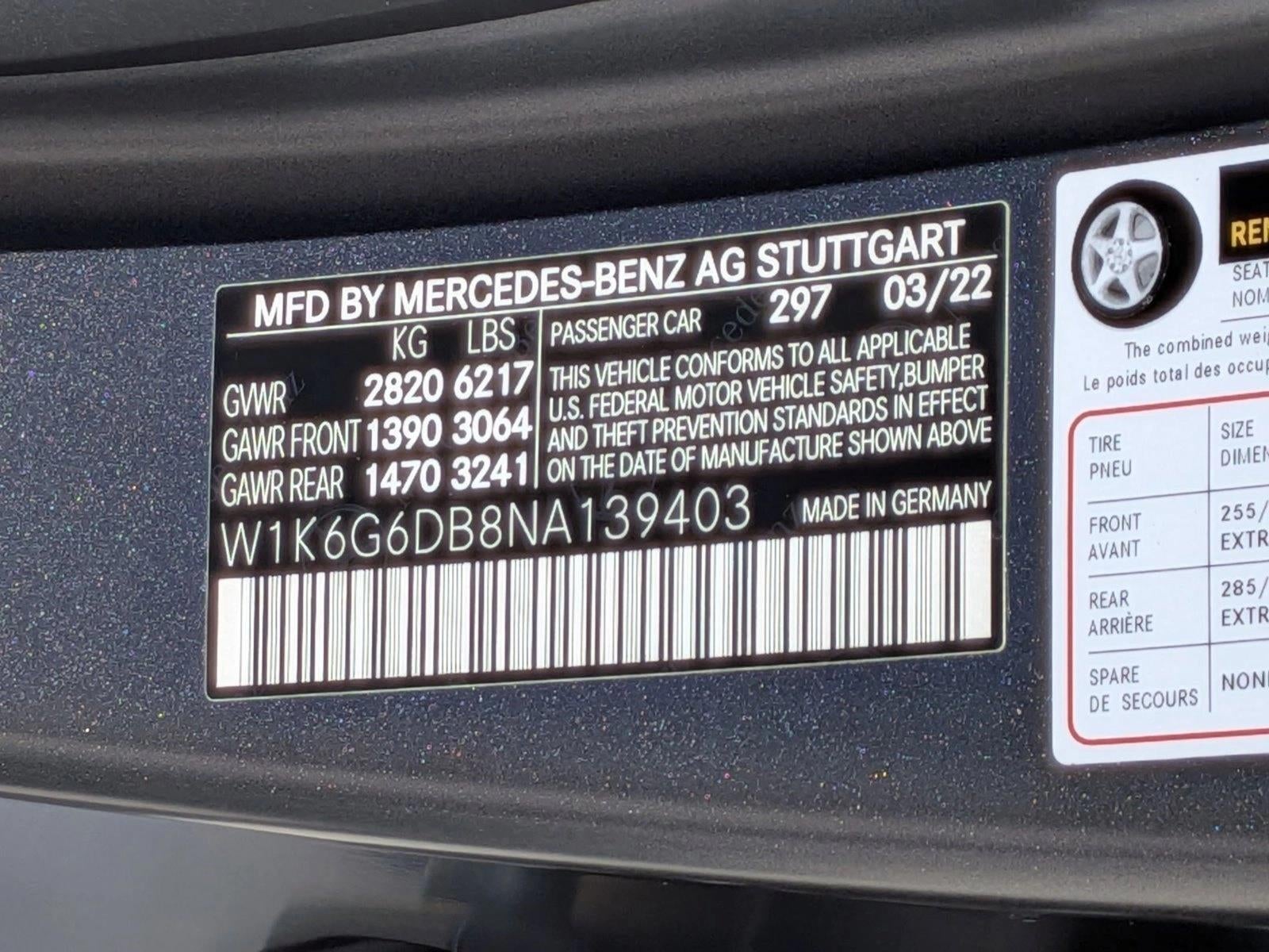 2022 Mercedes-Benz S-Class S 500 4MATIC® Sedan