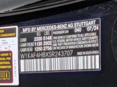 2025 Mercedes-Benz C-Class C 300 4MATIC® Sedan