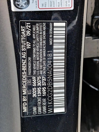 2022 Mercedes-Benz EQS EQS 450+ Sedan