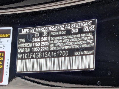 2025 Mercedes-Benz E-Class E 350 RWD Sedan