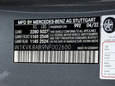 2022 Mercedes-Benz SL-Class AMG® SL 55 Roadster