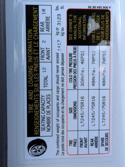 2023 Mercedes-Benz Sprinter Passenger Van 2500 Standard Roof I4 Diesel HO 144" RWD