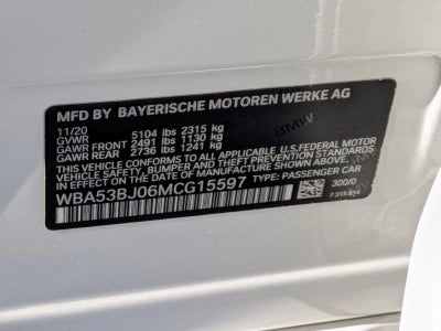 2021 BMW 540i Sedan