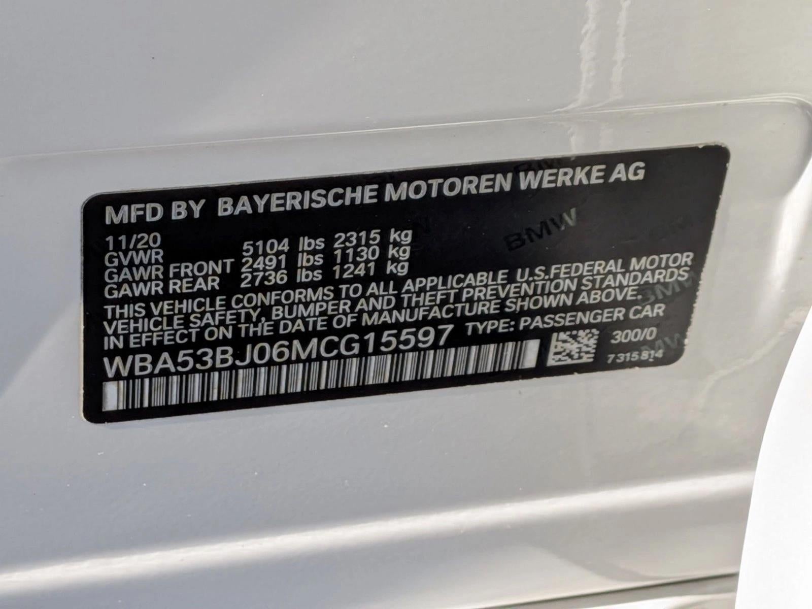 2021 BMW 540i Sedan