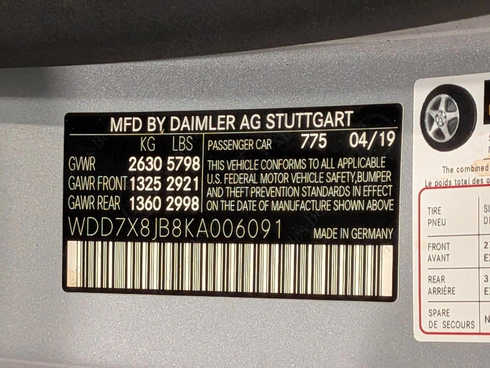 2019 Mercedes-Benz AMG® GT AMG® GT 63 4-Door Coupe