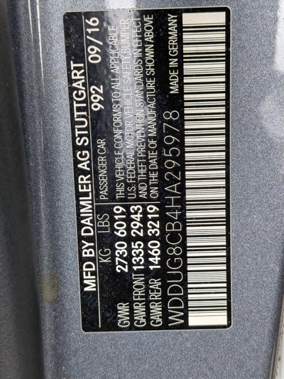 2017 Mercedes-Benz S-Class S 550 Sedan