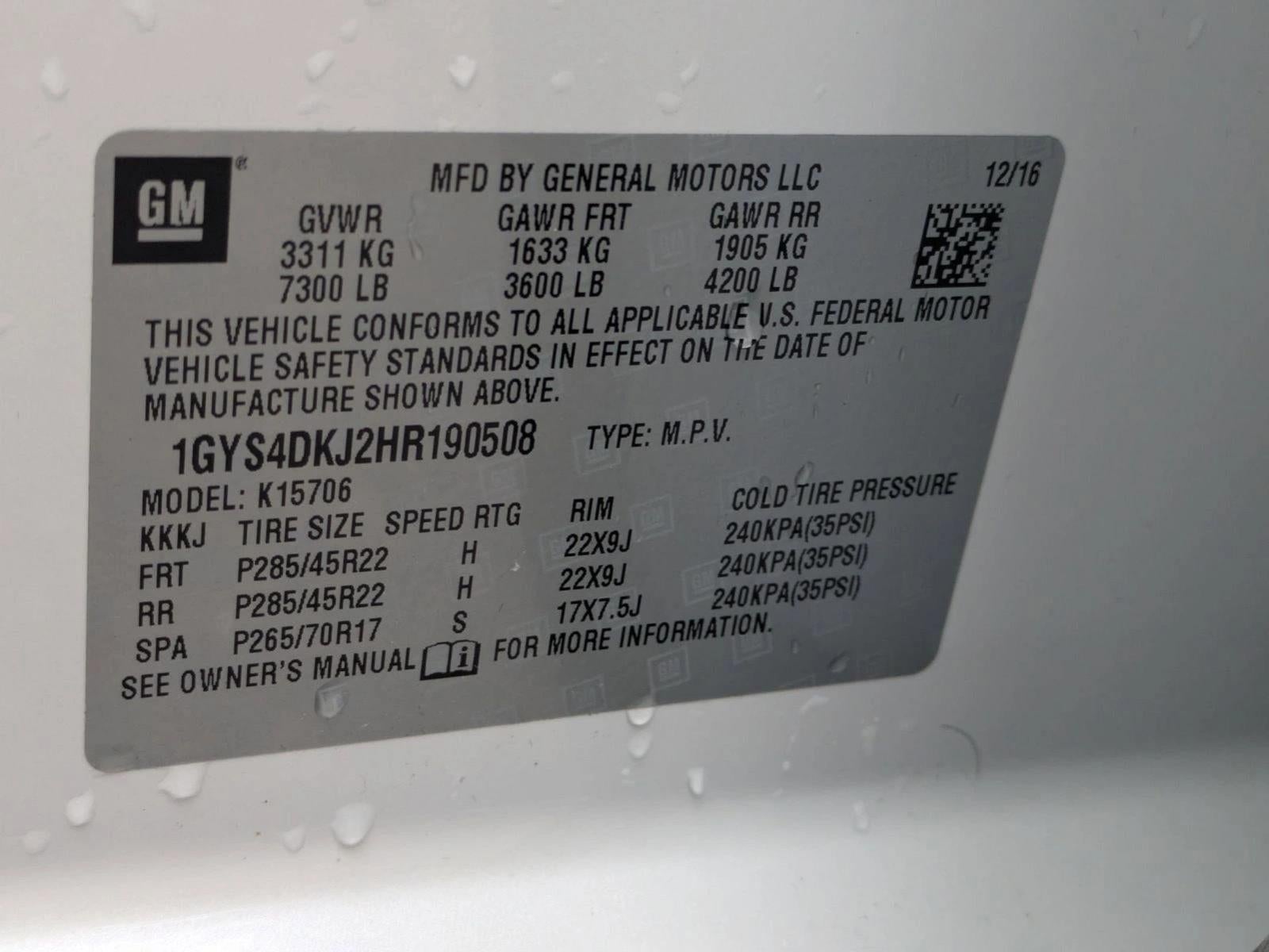 2017 Cadillac Escalade 4WD Platinum