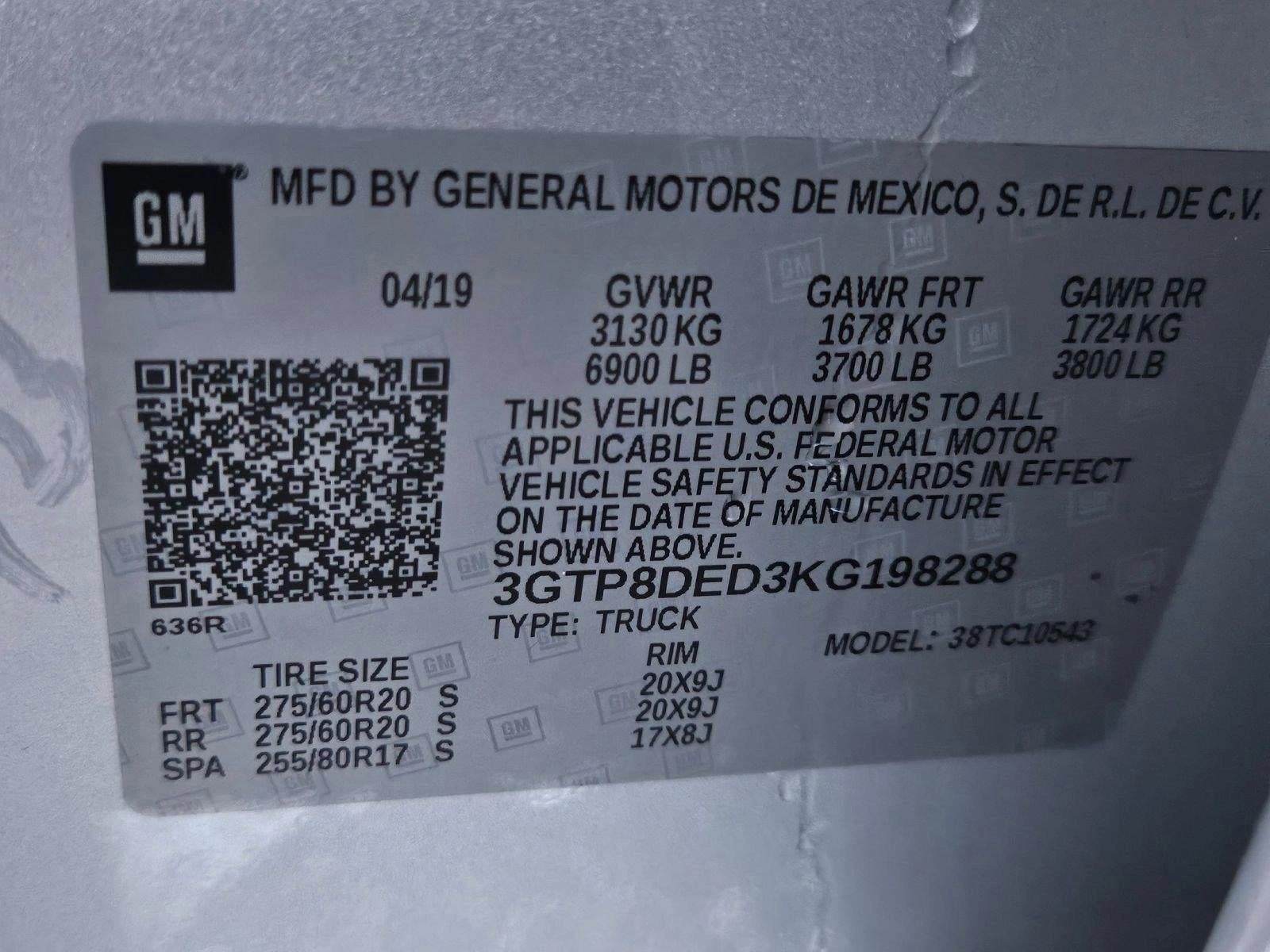 2019 GMC Sierra 1500 Crew Cab Short Box 2-Wheel Drive SLT