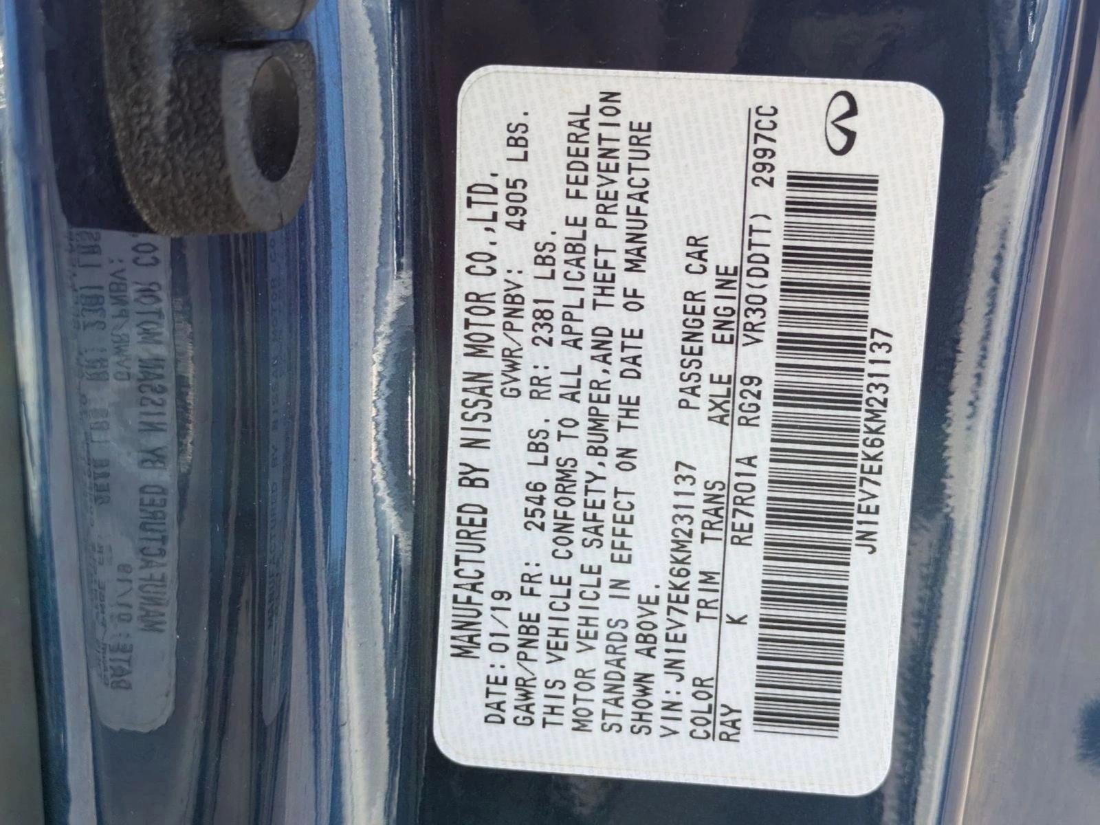 2019 INFINITI Q60 3.0t LUXE RWD