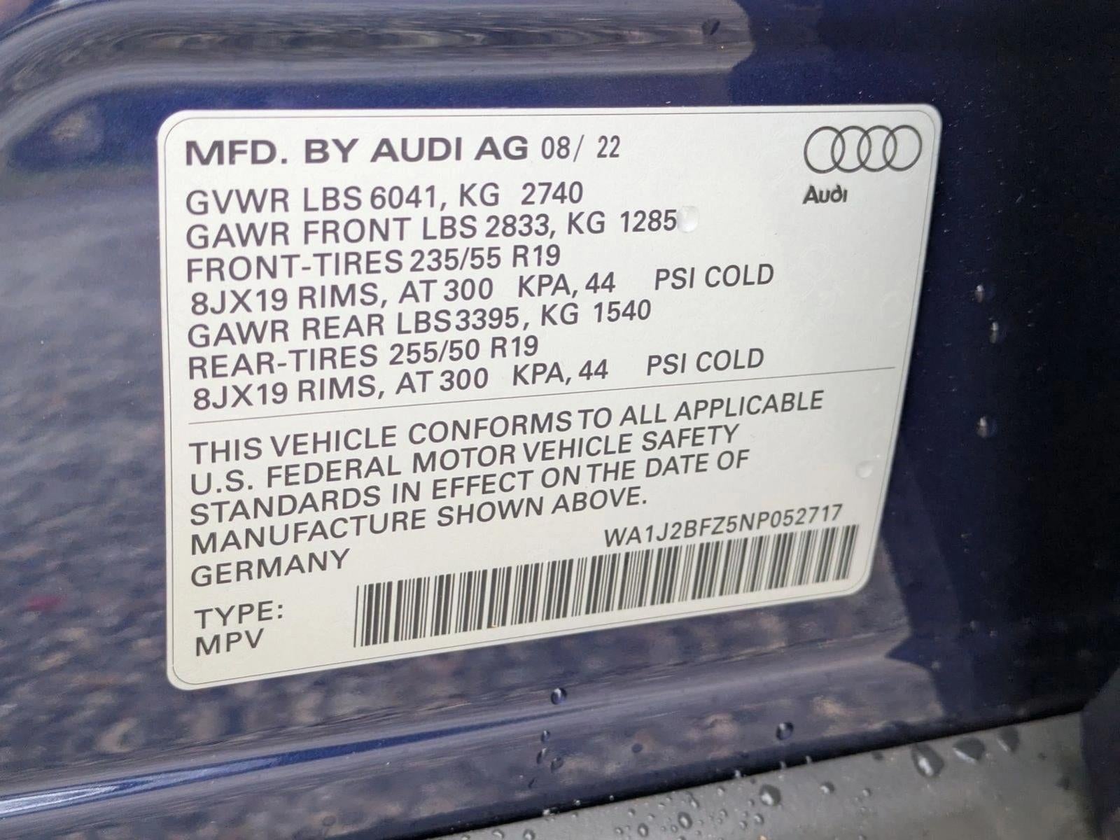 2022 Audi Q4 e-tron Prestige 50 quattro