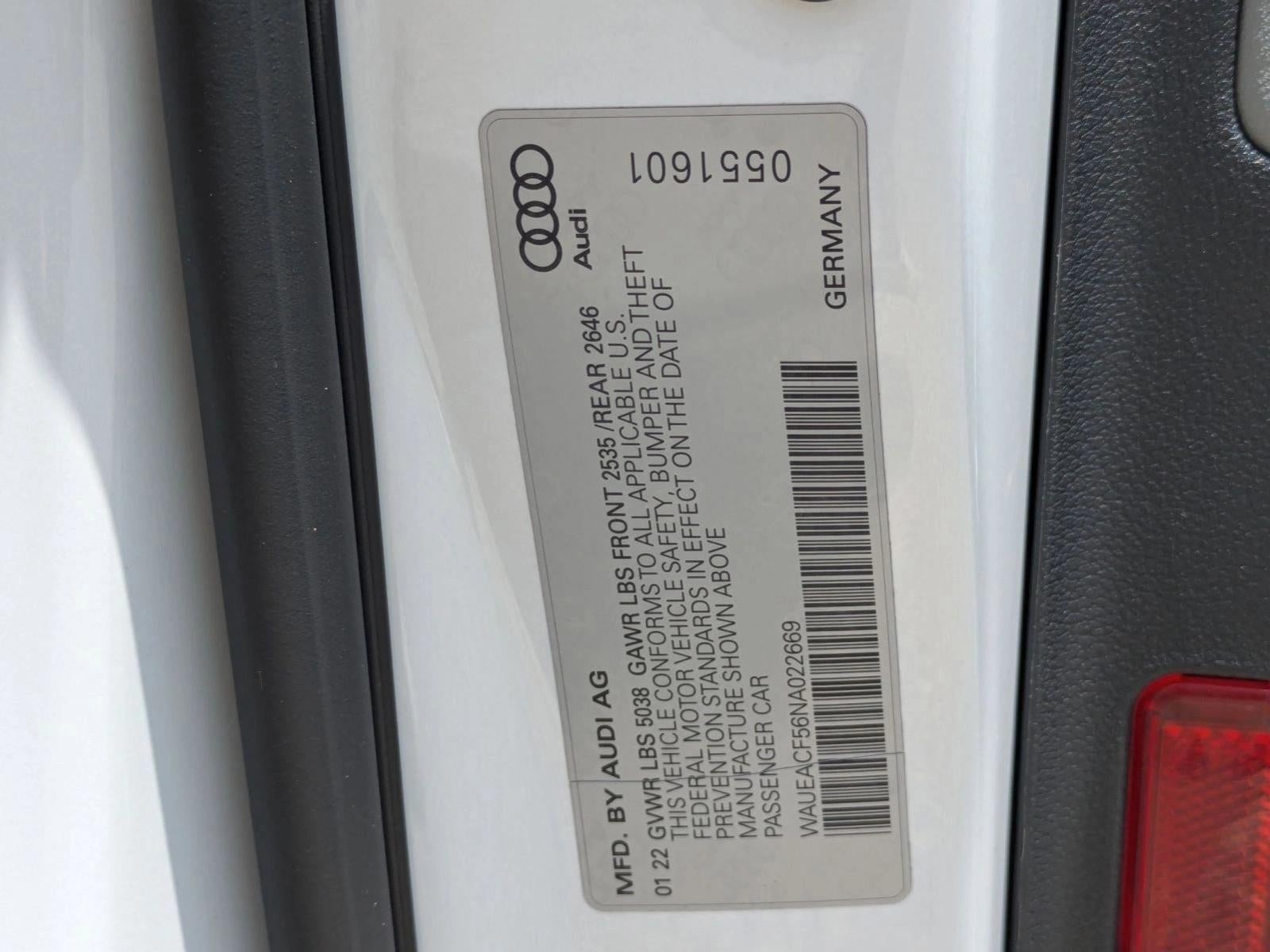 2022 Audi A5 Sportback S line Prestige 45 TFSI quattro