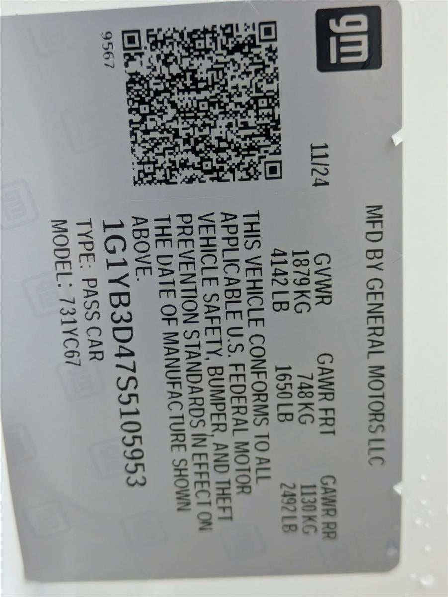 2025 Chevrolet Corvette Stingray Convertible 2LT