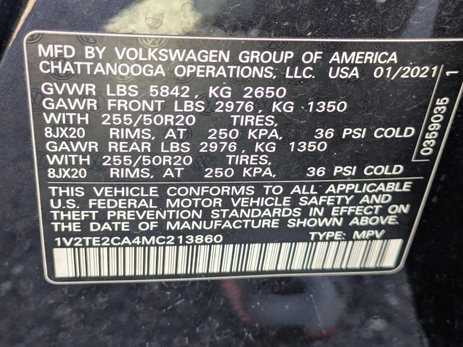 2021 Volkswagen Atlas Cross Sport 3.6L V6 SEL Premium 4MOTION