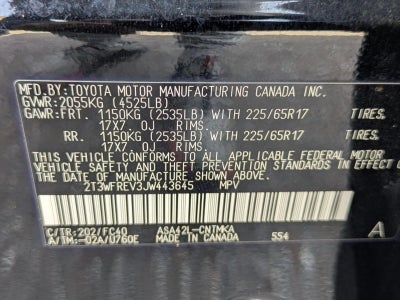 2018 Toyota RAV4 XLE FWD (GS)