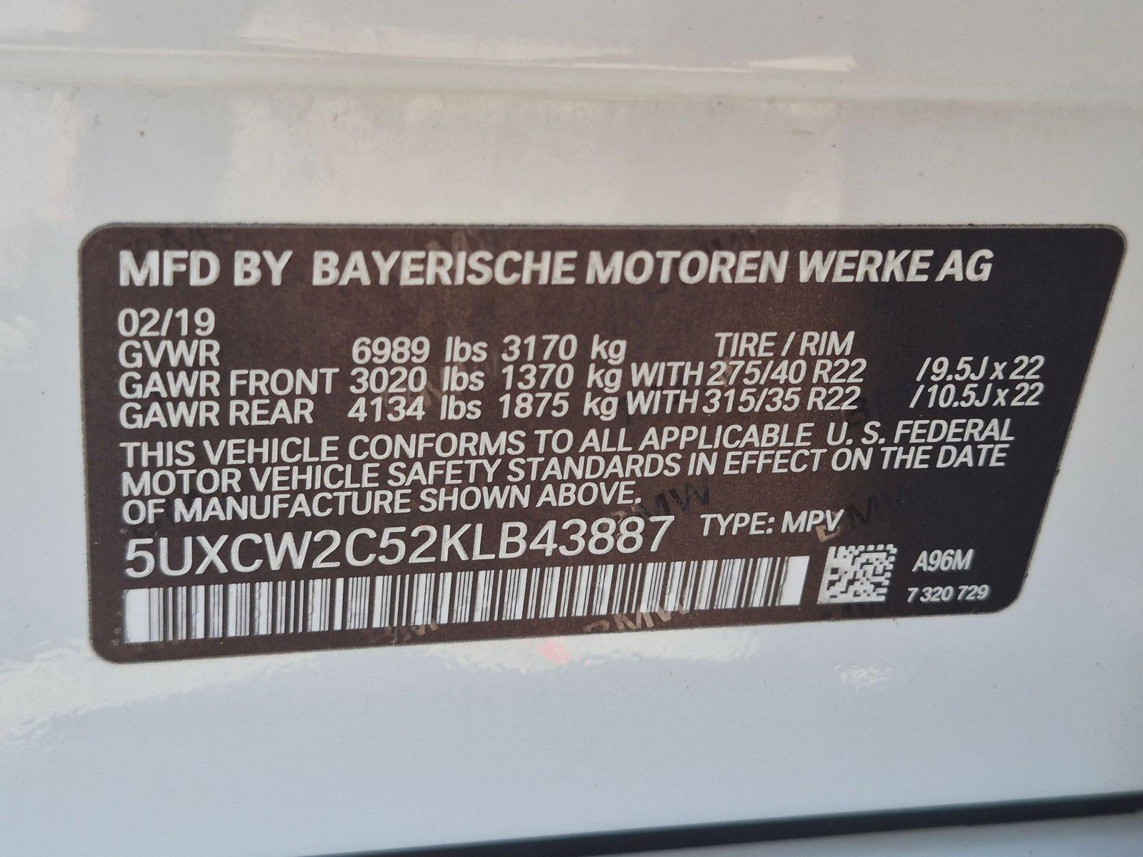 2019 BMW X7 xDrive40i Sports Activity Vehicle