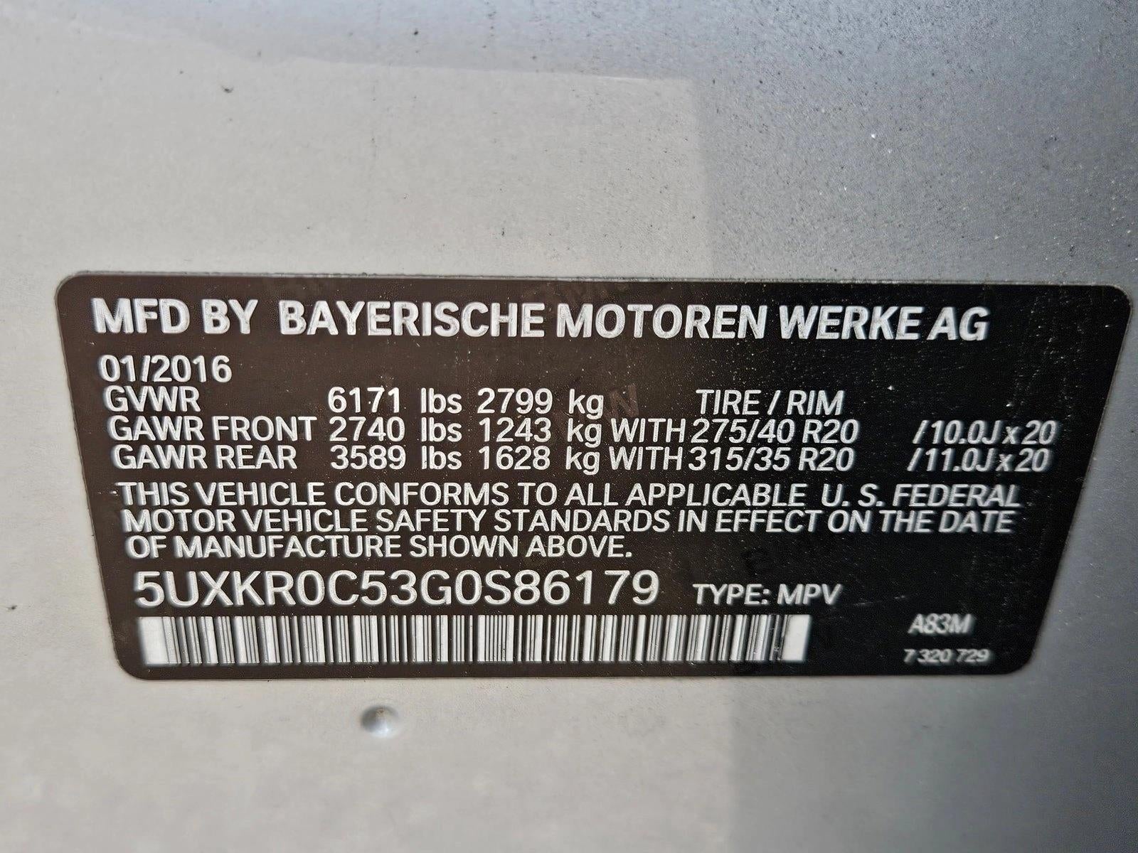 2016 BMW X5 xDrive35i AWD 4dr SAV
