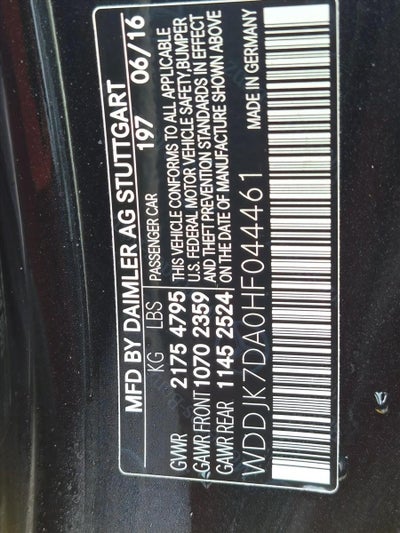 2017 Mercedes-Benz SL-Class SL 550