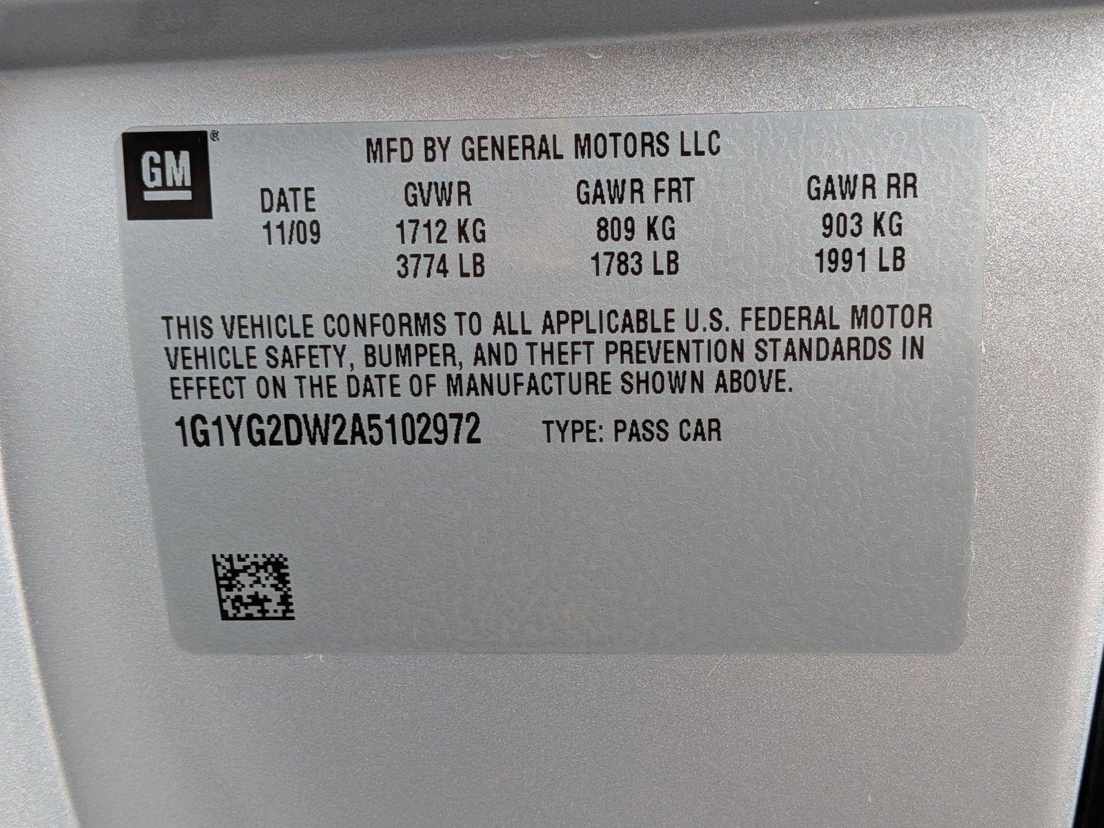 2010 Chevrolet Corvette Coupe 3LT