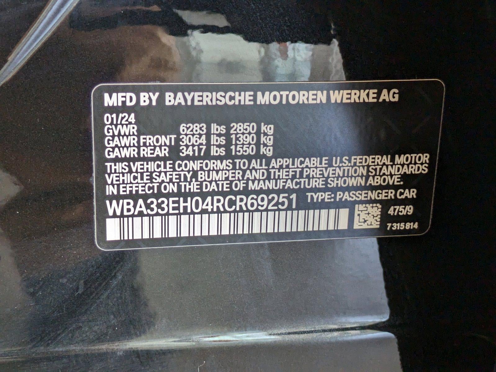 2024 BMW 740i xDrive Sedan