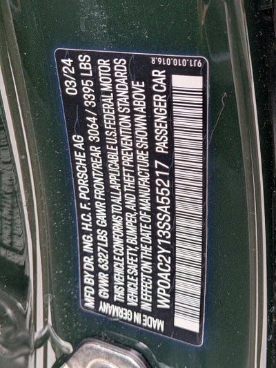 2025 Porsche Taycan Turbo S AWD