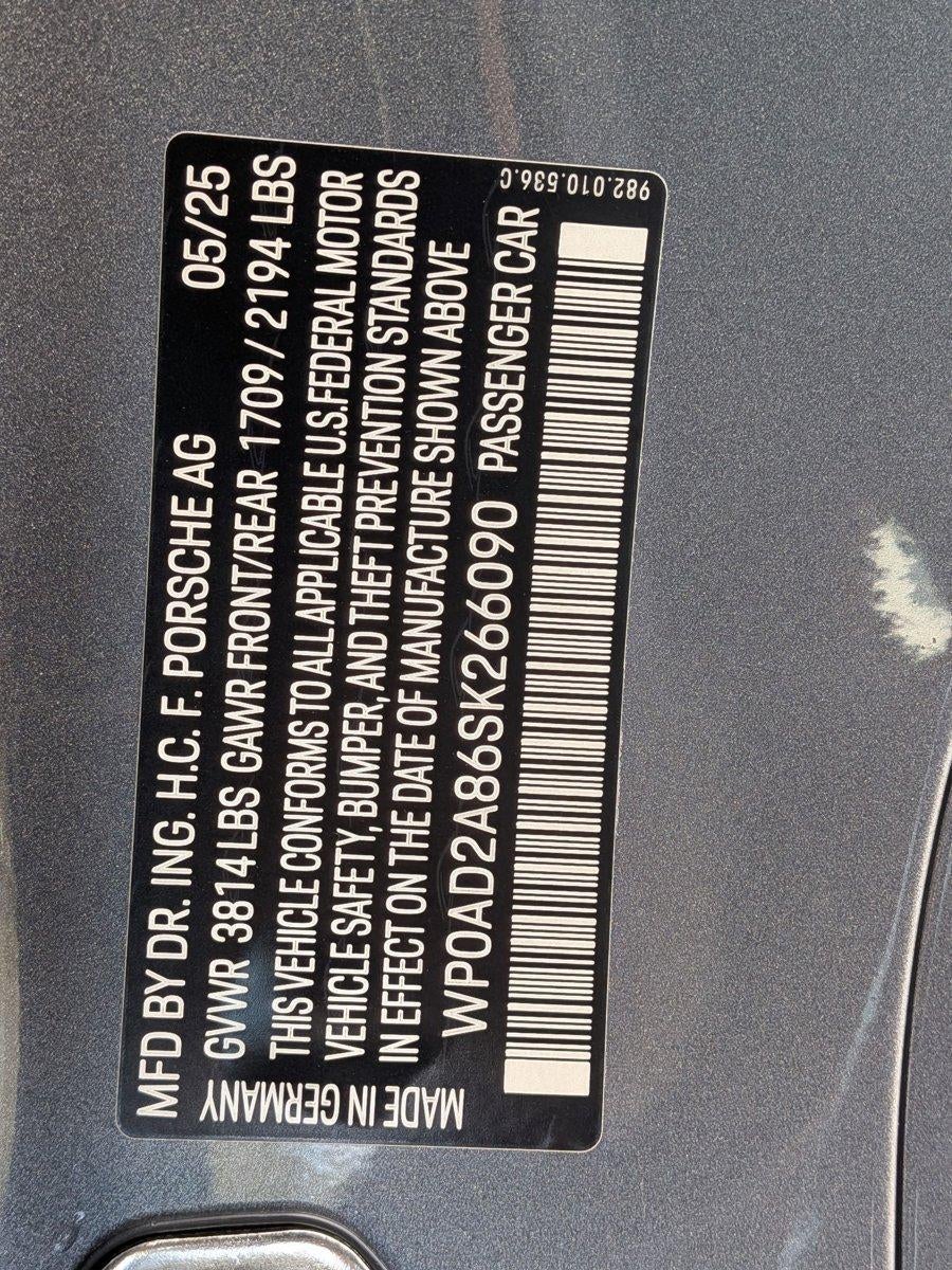 2025 Porsche 718 Cayman GTS 4.0 Coupe